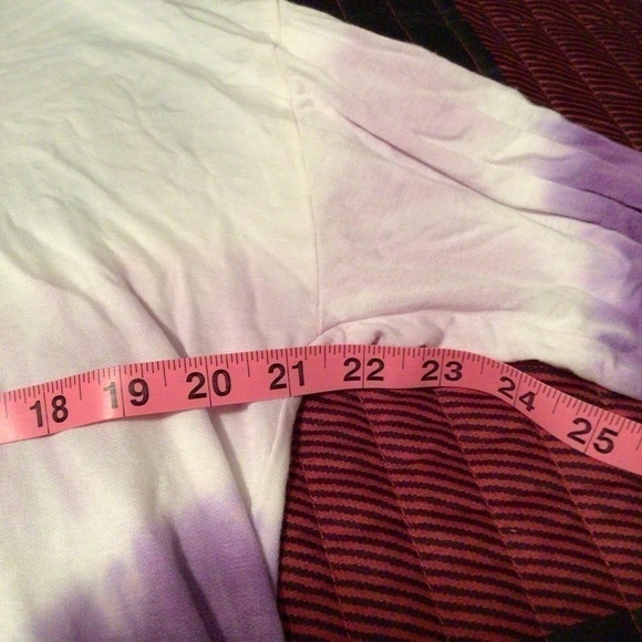 Womens Crown & Ivy Long Sleeve Crew Neck Tie Dye Top - Picture 5 of 5